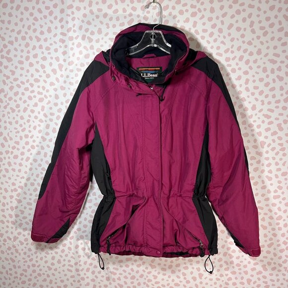 LL Bean Womens S Insulated Ski Magenta Pink Black GORP Hiking Camping Snow Trail - Picture 1 of 14